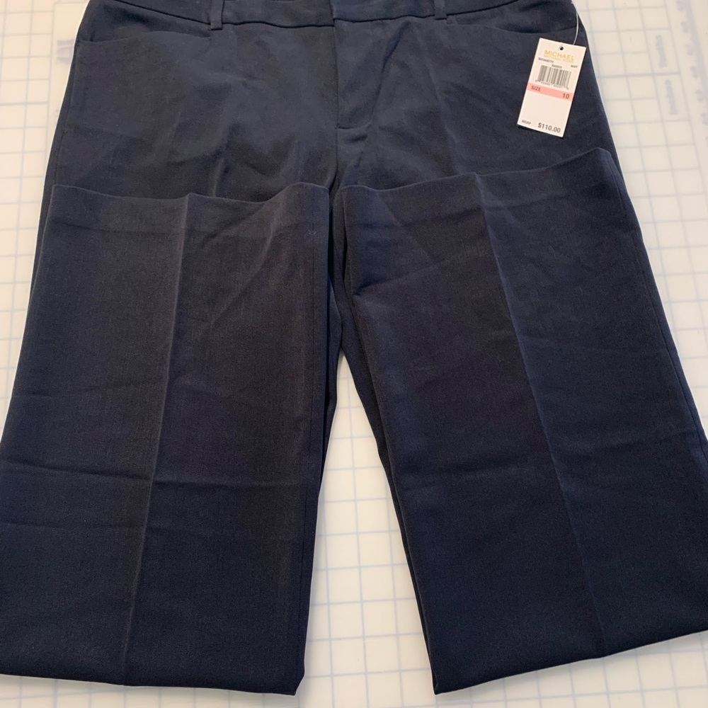 Michael Kors Stylish Navy Blue Pants, Size: 10